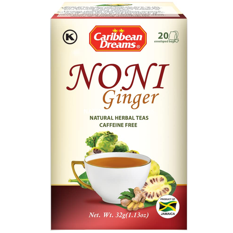 Caribbean Dreams Noni Ginger Tea 6 x 20’s | London Grocery