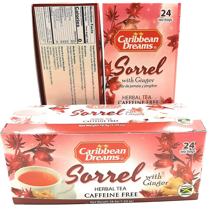 Caribbean Dreams Sorrel Ginger Tea 6 x 24’s | London Grocery