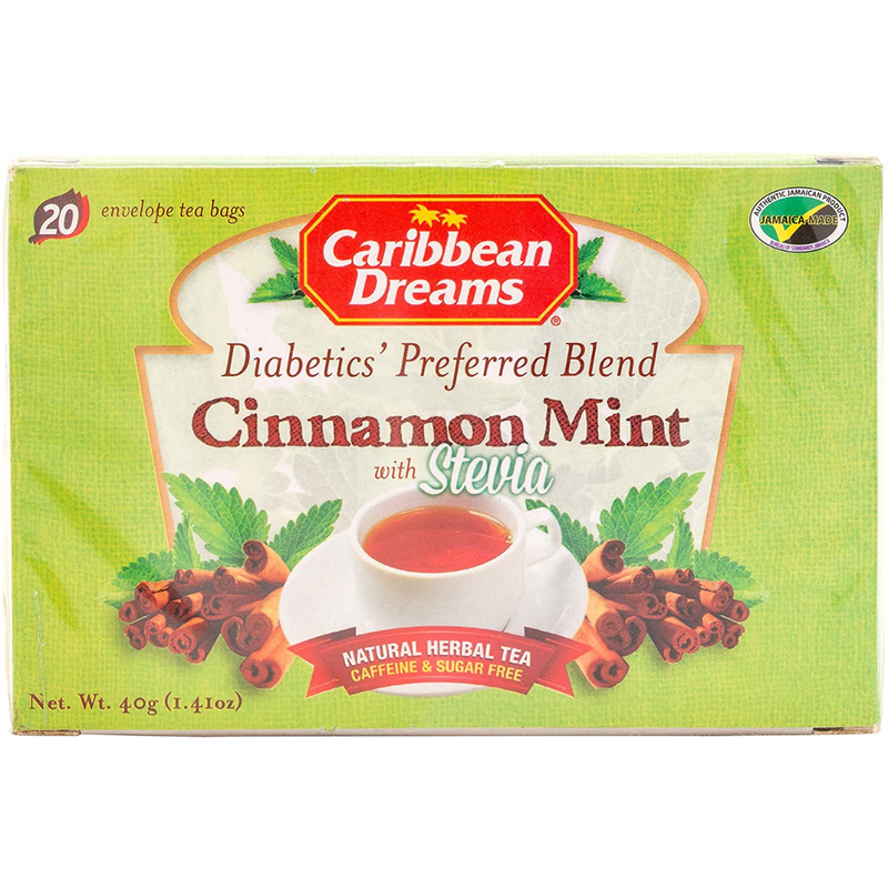 Caribbean Dreams Cinnamon Mint Diabetic Tea 6 x 20’s | London Grocery