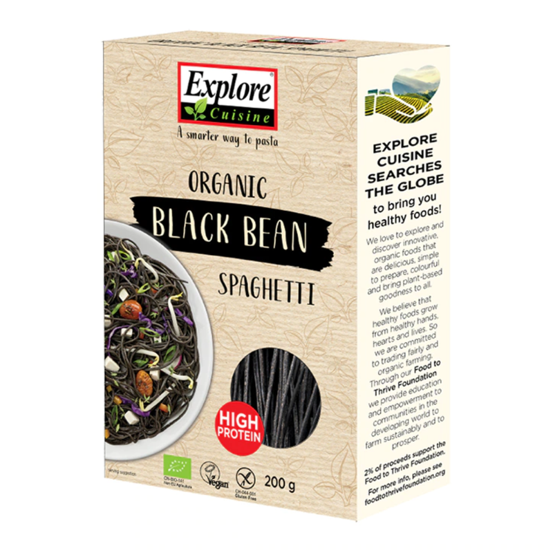 Explore Cuisine Organic Black Bean Spaghetti 200g | London Grocery