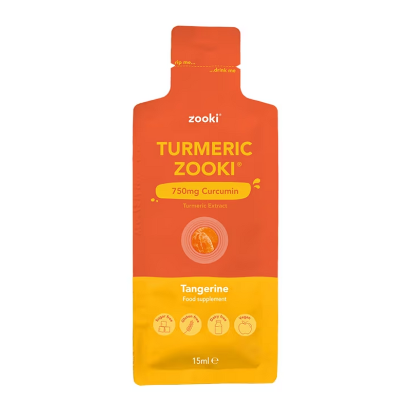 YourZooki Turmeric 750mg Curcumin Tangerine Flavour 1 Sachet 15ml | London Grocery