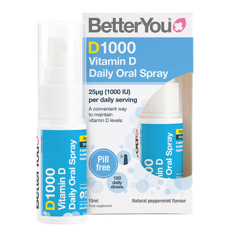 BetterYou D1000 Vitamin D Daily Oral Spray 15ml | London Grocery