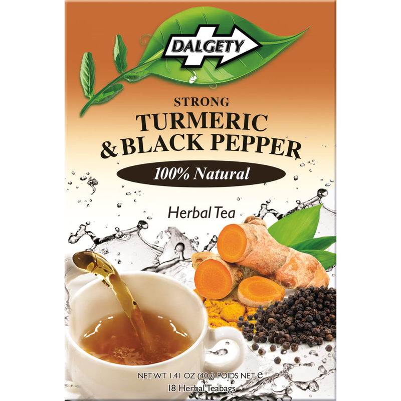 Dalgety Turmeric & Black Pepper Tea 6 x 40g | London Grocery