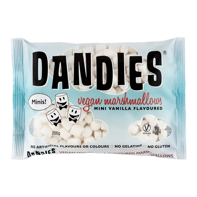 Dandies Mini Vegan Vanilla Marshmallows 200g | London Grocery