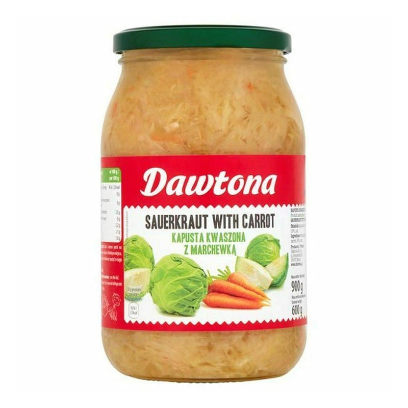 Dawtona Kapusta Marchewka (Sauerkraut-Carrot) 900gr-London Grocery
