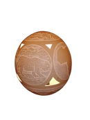 Hand Crafted Decorative Ostrich Egg Shell on Lamp Stand | South African-London Grocery