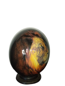 Hand Crafted Decorative Ostrich Egg Shell on Lamp Stand | South African-London Grocery