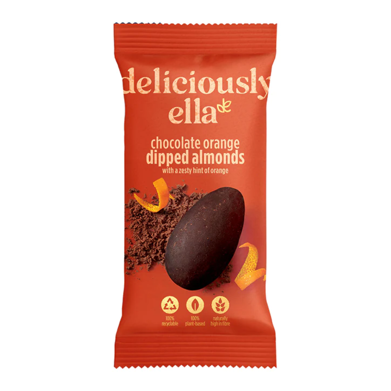 Deliciously Ella Chocolate Orange Dipped Almonds 30g | London Grocery