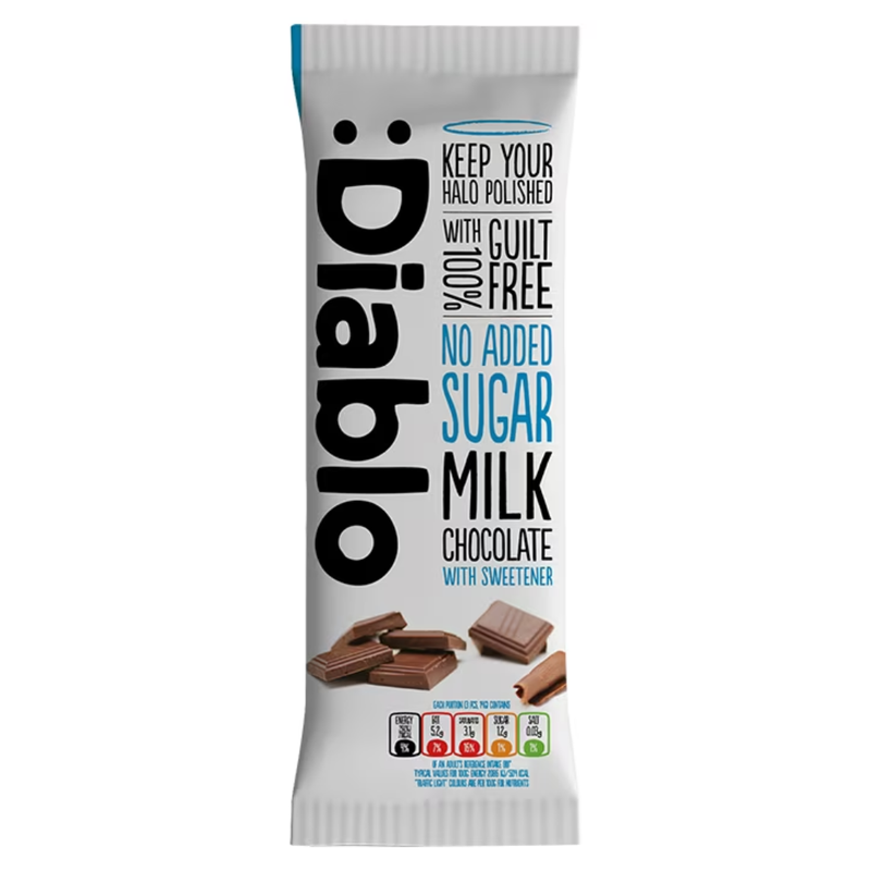 Diablo No Added Sugar Milk Chocolate 85g | London Grocery
