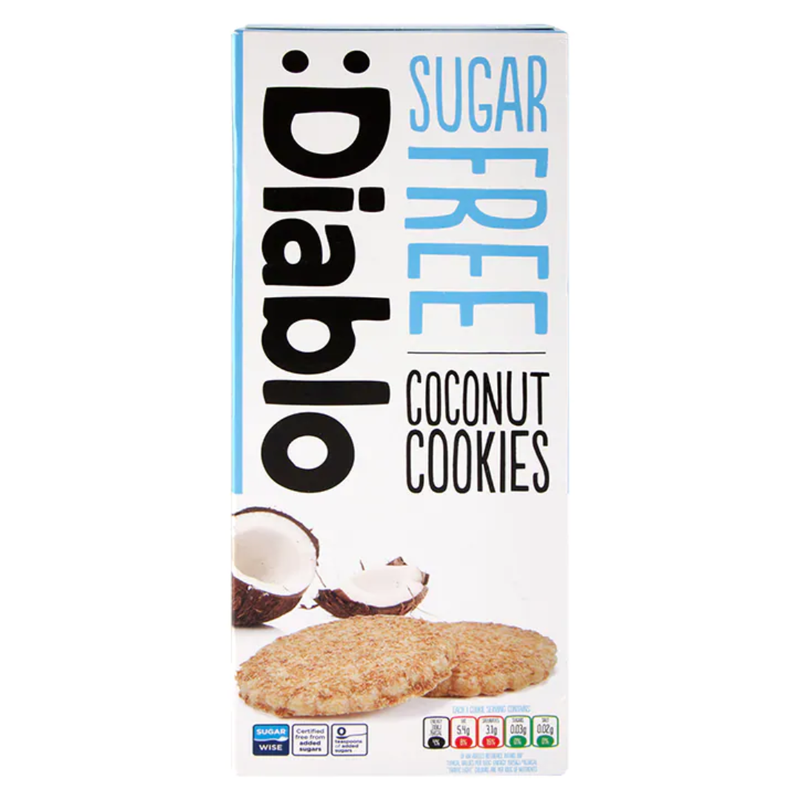 Diablo Sugar Free Coconut Cookies 150g | London Grocery