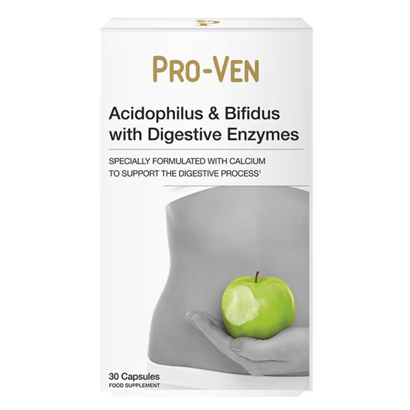 Pro-Ven Acidophilus & Bifidus With Digestive Enzymes 30 Capsules | London Grocery