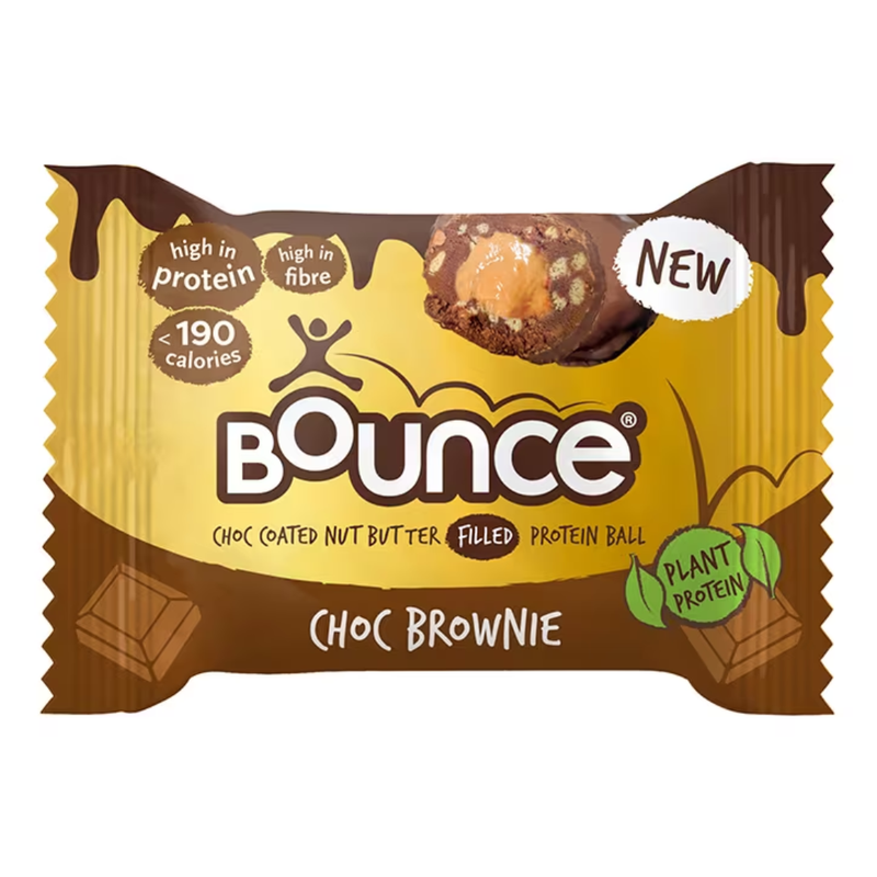 Bounce Dipped Dark Chocolate Brownie Protein Ball 40g | London Grocery