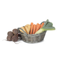 Small Round Antique Wash Display Tray With Plastic Lining | London Grocery