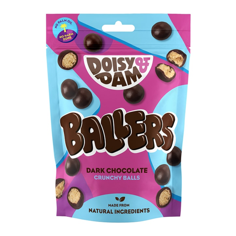 Doisy & Dam Ballers Vegan Dark Chocolate Balls 75g | London Grocery