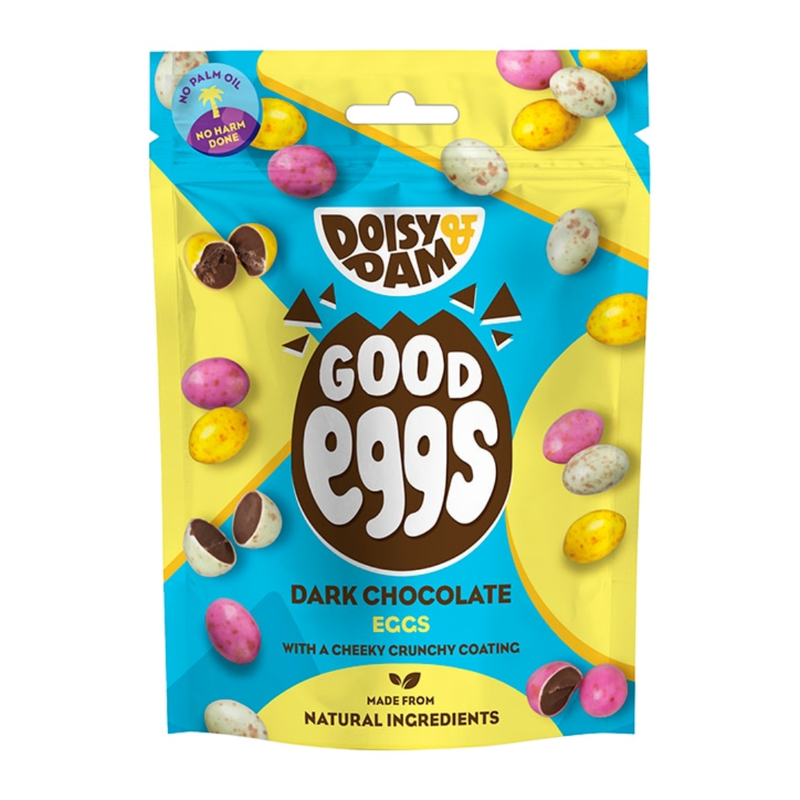 Doisy & Dam Vegan Dark Chocolate Good Eggs 75g | London Grocery