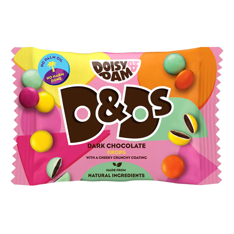 Doisy & Dam D&Ds Vegan Dark Chocolate Drops 30g | London Grocery