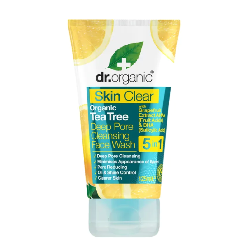 Dr Organic Skin Clear Deep Pore Face Wash 125ml | London Grocery