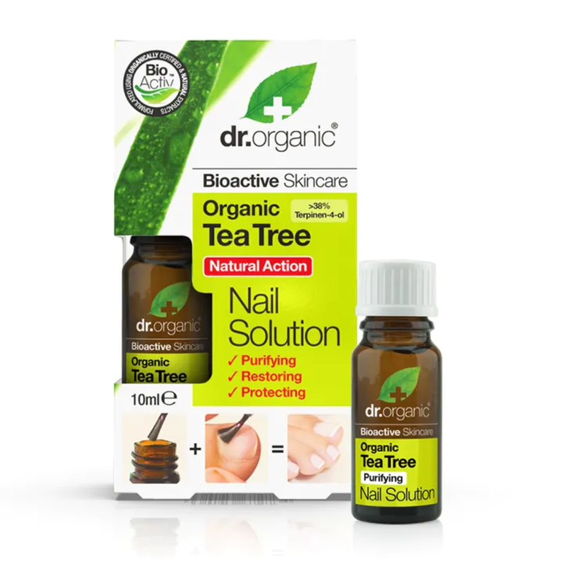 Dr Organic Tea Tree Nail Solution 10ml | London Grocery