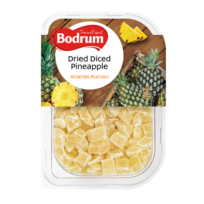 Bodrum Dried Diced Pineapples 250gr -London Grocery