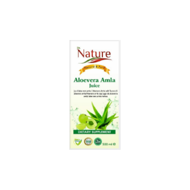 Dr. Nature Aloevera Amla Juice 500ml                                                                                                               -London Grocery