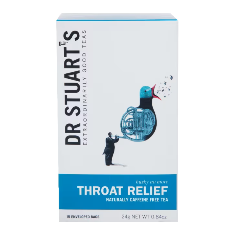 Dr Stuart's Throat Relief Tea 15x bags | London Grocery