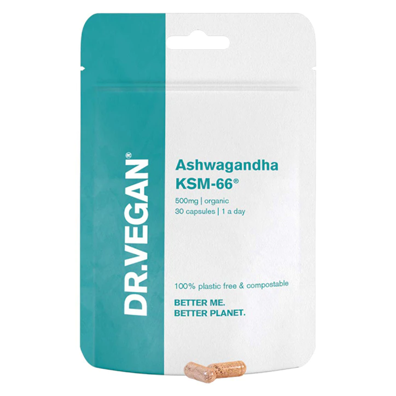 DR.VEGAN Ashwagandha KSM-66 500mg 30 Capsules | London Grocery