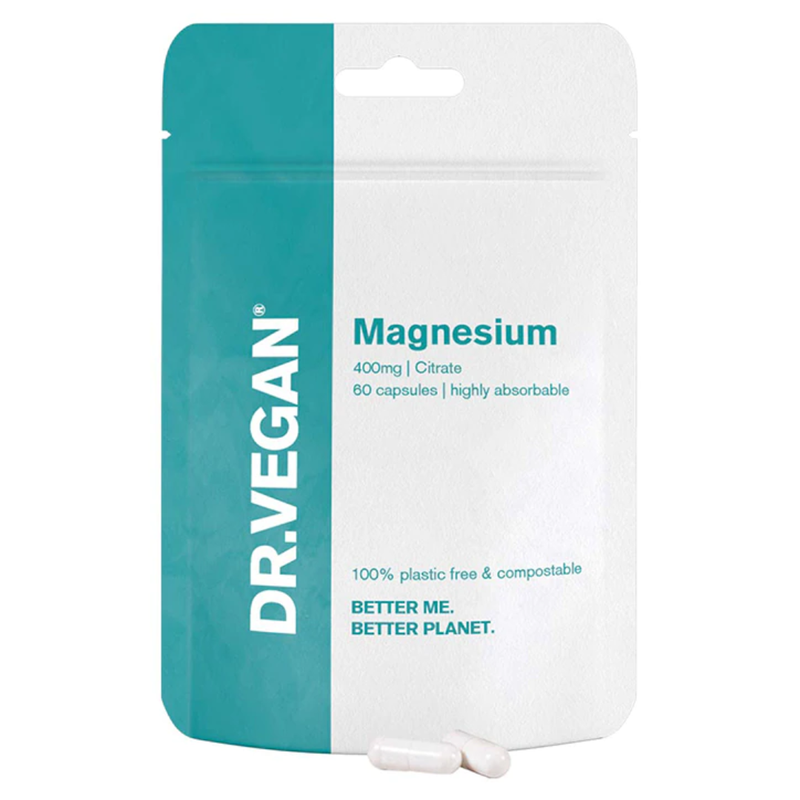 DR.VEGAN Magnesium 400mg 60 Capsules | London Grocery
