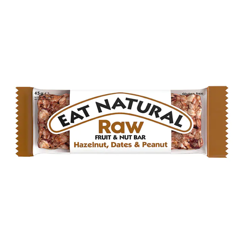 Eat Natural Raw Fruit & Nut Bar Hazelnut, Dates & Peanut 45g | London Grocery