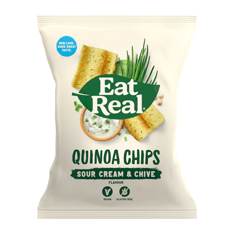 Eat Real Sour Cream & Chives Quinoa Chips 30g | London Grocery