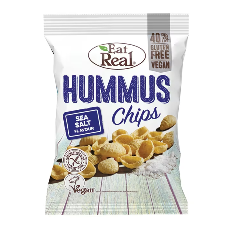 Eat Real Sea Salt Hummus Chips 45g | London Grocery