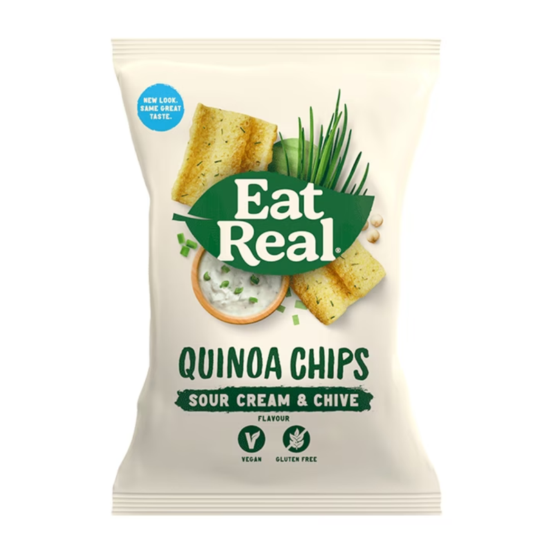 Eat Real Sour Cream & Chives Quinoa Chips 80g | London Grocery