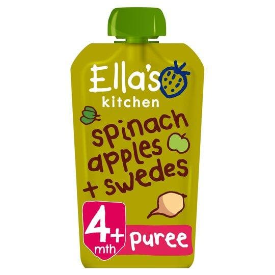 Ella's Kitchen Spinach Apple Plus Swede Stage 120gr-London Grocery