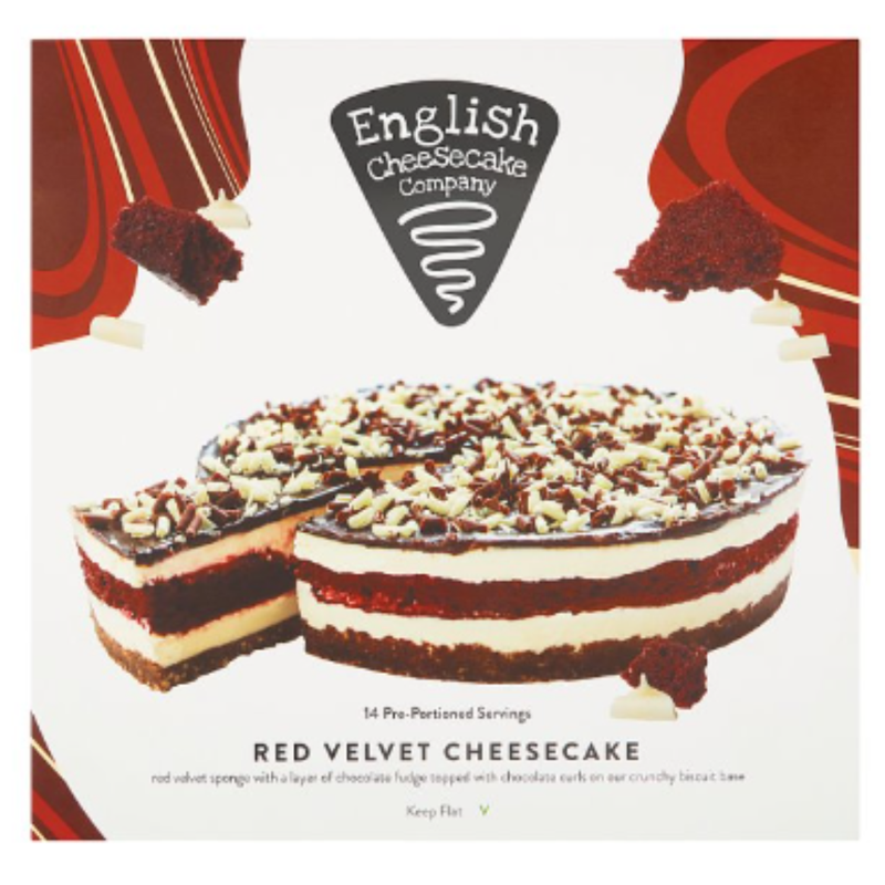 English Cheesecake Company Red Velvet Cheesecake 1.835 kg x 6 Packs | London Grocery
