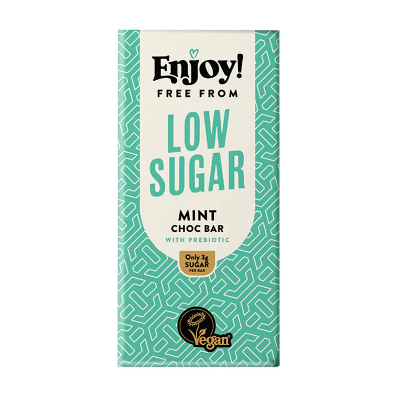 Enjoy Raw Low Sugar Mint Chocolate Bar 70g | London Grocery