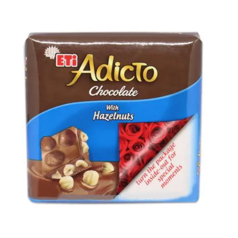 Eti Adicto Chocolate With Hazelnut 70Gr-London Grocery