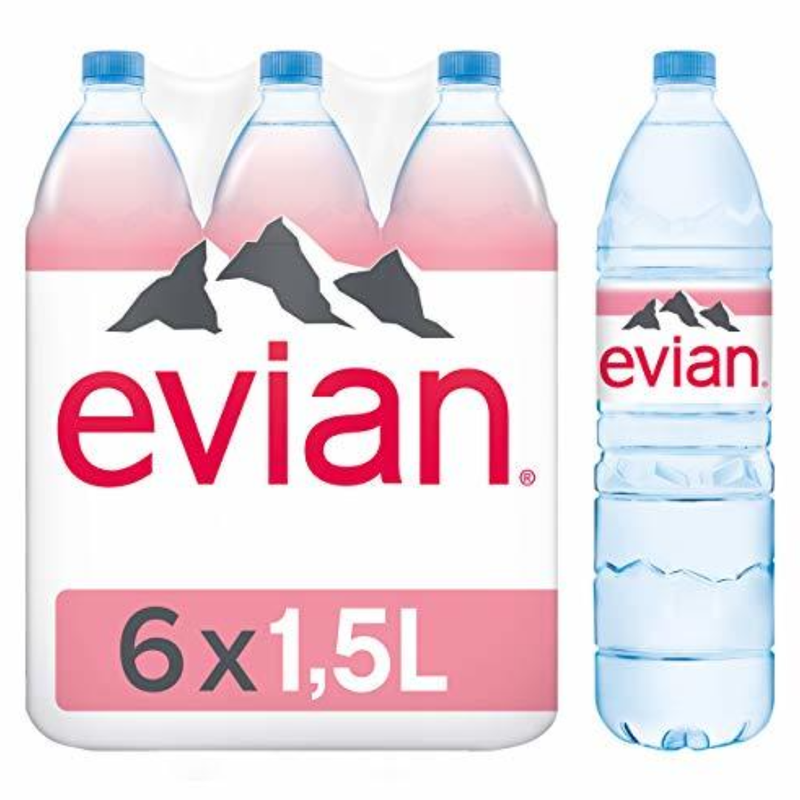 Evian Still Water in 1500 ml x 6 - London Grocery