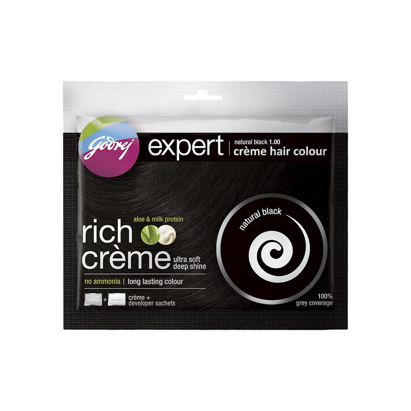 Expert Crème Hair Colour - Natural Black 8X20g-London Grocery