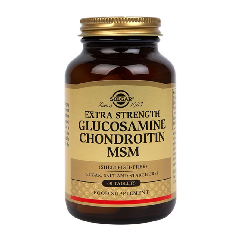 Solgar Extra Strength Glucosamine Chondroitin MSM 60 Tablets | London Grocery