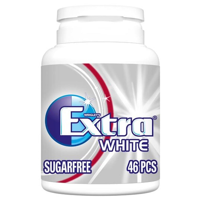 Extra White Gum Bottle 46 Pieces 64gr-London Grocery
