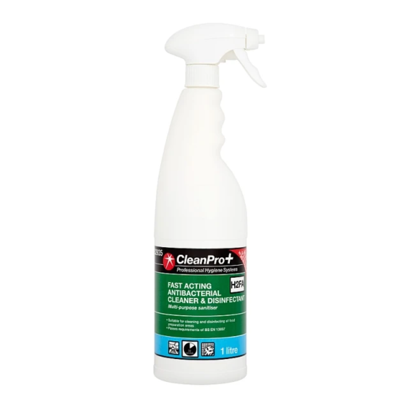CleanPro Fast Acting Antibacterial Cleaner and Disinfectant 1 Litre -London Grocery