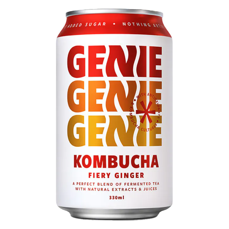 Genie Kombucha Fiery Ginger 330ml | London Grocery