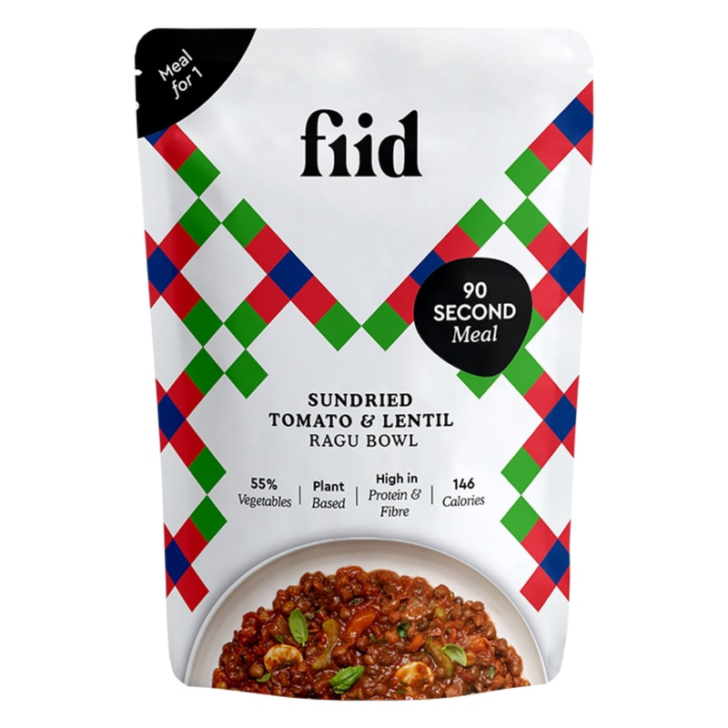 fiid Sundried Tomato & Lentil Ragu Bowl 275g | London Grocery
