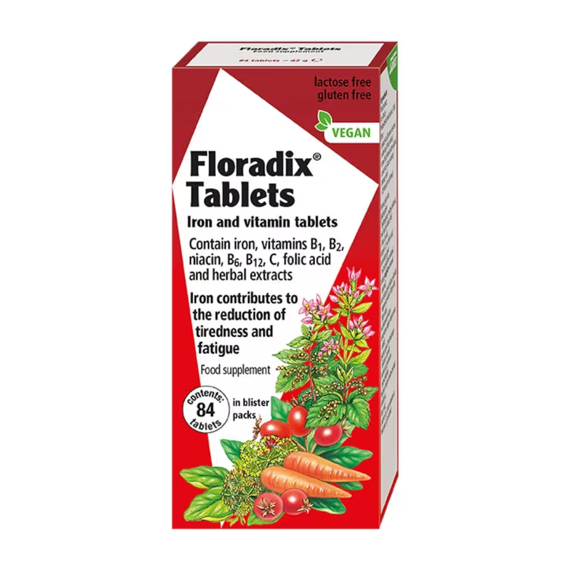 Floradix Iron & Vitamin 84 Tablets | London Grocery