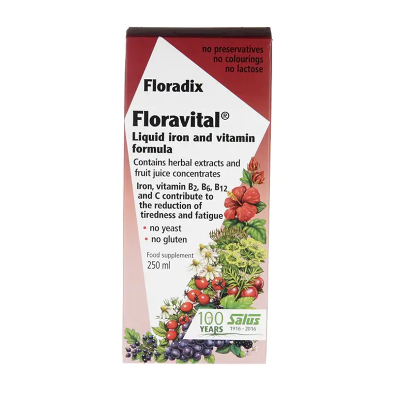 Floravital Herbal Iron and Vitamin Formula 250ml | London Grocery