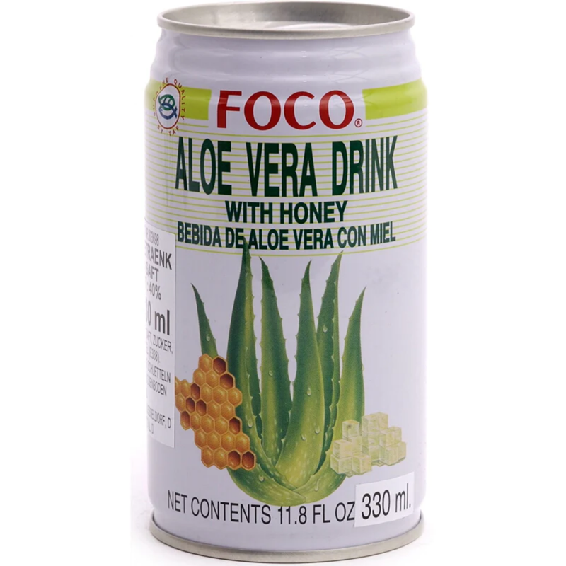 Foco Aloe Vera Drink with Honey 12 x 350ml | London Grocery