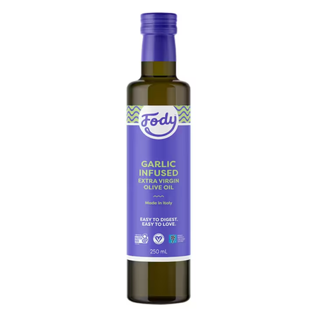 Fody Garlic Infused Extra Virgin Olive Oil 250ml | London Grocery