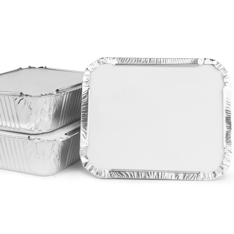 Chef's Larder 6 Oblong Foil Trays with Lids -London Grocery