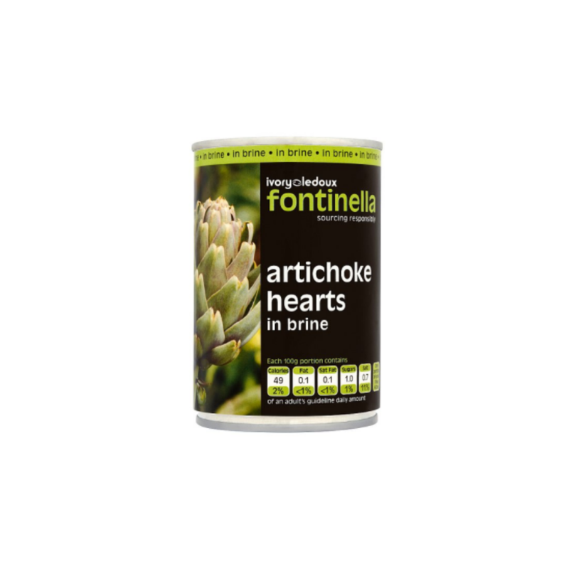 Fontinella Artichoke Hearts in Brine 390g ARTH12 x 12 cases  - London Grocery