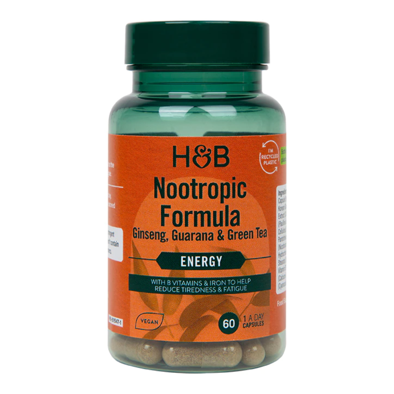Holland & Barrett Nootropic Formula + B Vitamins 60 Capsules | London Grocery