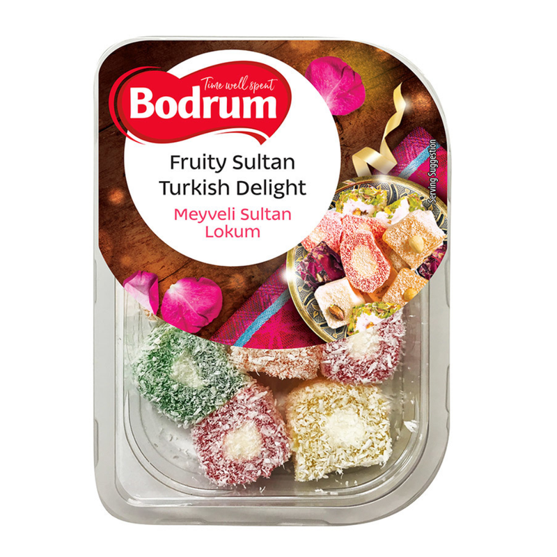Bodrum Fruity Sultan Turkish Delight 200gr -London Grocery